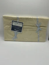 Wamsutta Full Flat Sheet Supercale Plus Wheat 200 Thread Count Vintage NEW