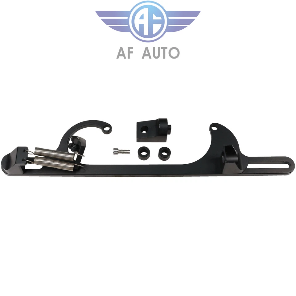 4150 4160 Serie Black Billet Aluminum Throttle Cable Carb Bracket Carburetor 350 - Image 2 of 4