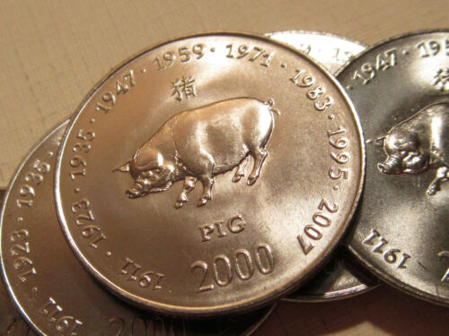 2000 Somalia coin Chinese Zodiac Calender Animal year of the PIG 1 coin ! | eBay 2000 Somalia coin Chinese Zodiac Calender Animal year of the PIG 1 coin ! | eBay