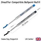 Sheaffer K Compatible Gel Ballpoint Refill - Black Blue - Medium Fine 1-12