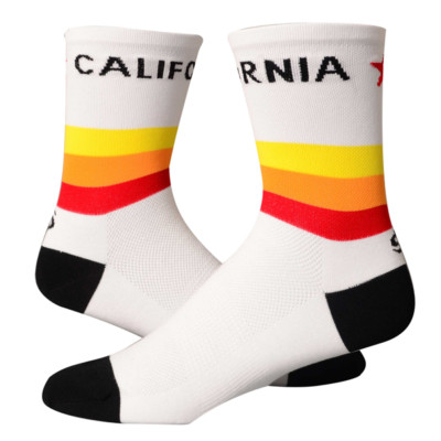 Save Our Soles RETRO CALI 5/" Cuff Bike California Cycling Socks One Pair