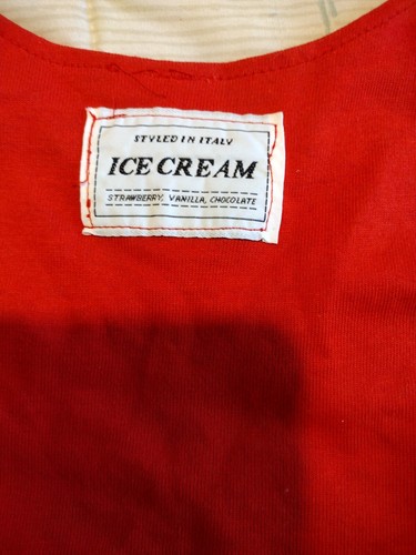 Ice Cream Outfit Sz. 2 Red 2 Piece - Picture 6 of 14