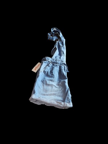 NWT Cat & Jack Girls Light Wash Denim Shortalls Overalls Size L (10/12) - Picture 5 of 5
