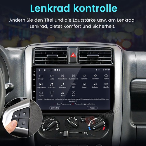 Android 13 Autoradio CarPlay Für Suzuki Jimny SN 2005-2019 Navi GPS AUX BT 64GB - Bild 8 von 18