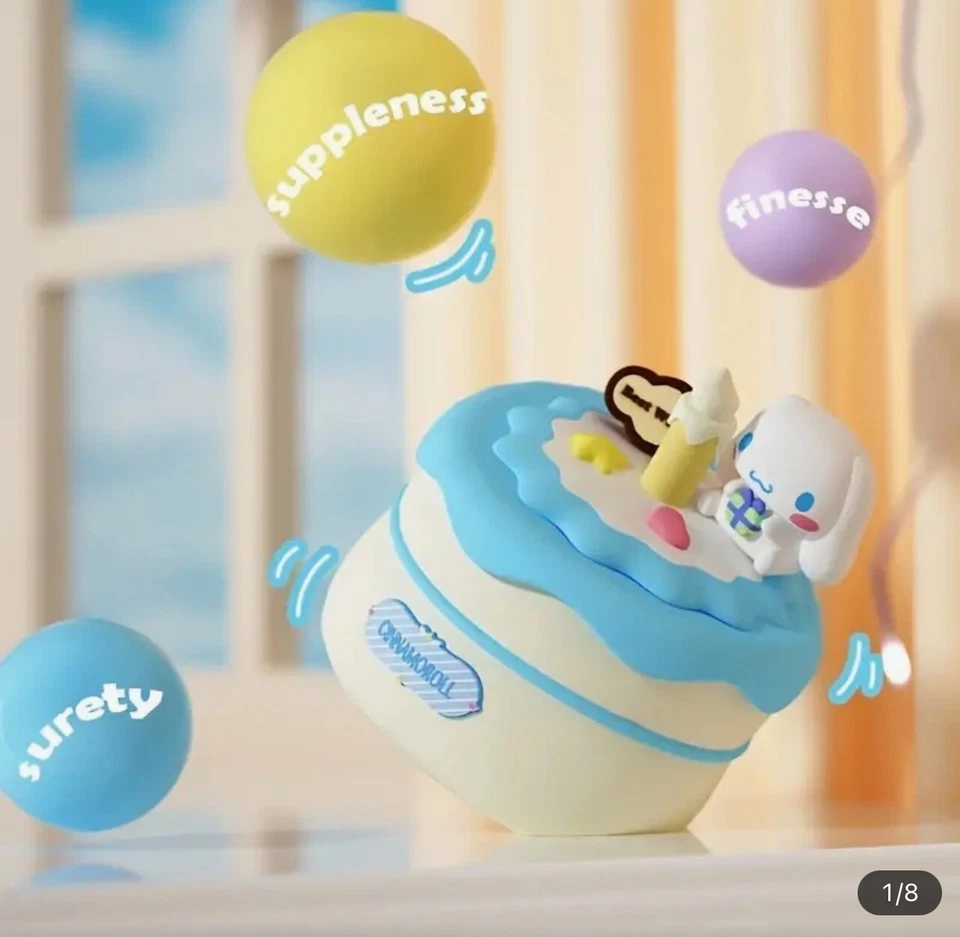 Cinnamoroll Cumpleaños Pastel Noche Luz Interactiva Fiesta Empuje con Control Remoto Sanrio Foto 2 de 4