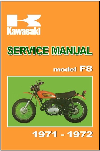 KAWASAKI Workshop Manual F8 & F8A 1971 & 1972 Maintenance Service & Repair - Picture 1 of 6