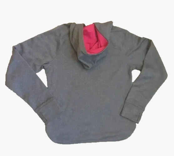 VETEMENTS ATHLETIC WORKS Felpa con Cappuccio Pullover Canguro Tasche Grigio Ragazze XL (14 16)