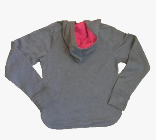 ATHLETIC WORKS Hoodie Sweater Pullover Kangaroo Pockets Grey Girls XL (14-16) - Picture 6 of 7