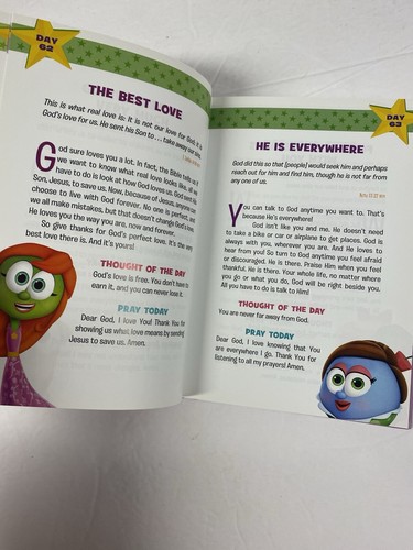 God Knows Me: 365 Daily Devos for Girls (VeggieTales) - Paperback - GOOD - Foto 12 di 14