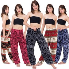 My Thai Pants: Elephant Harem Pants Boho Hippie Genie Trousers Aladdin Yoga Boho
