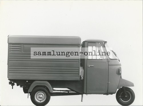 PIAGGIO Ape Kastenwagen Foto Photograph Photo Werkfoto Fotografie Auto - Bild 1 von 2