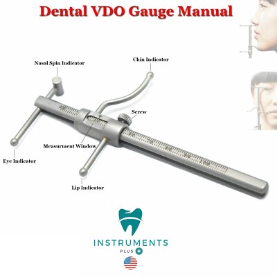 Dental VDO Gauge Ruler Apollo Gauge Premium Grade Venus Prosthodontics Caliper