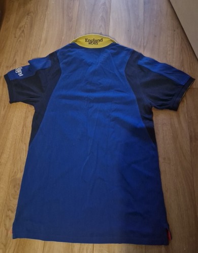 Musto Rugby Polo Shirt Mens S Small Blue Embroidered World Cup 2015 - Picture 4 of 6