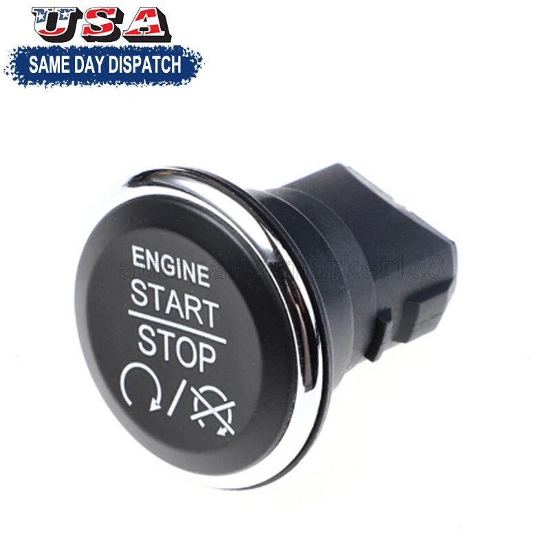Interruptor de botón de parada de arranque del motor 33370101 1FU931X9AC para Dodge Challenger 2008-14 Foto 2 de 4
