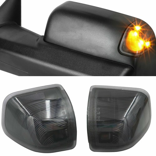 2pcs Smoked For Ram 1500 2500 5500 Amber LED Side Mirror Turn Signal Light Lamps - Bild 9 von 12