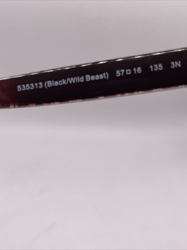 Coach 535313 Black/Wild Beast Sunglasses. 147mm Temple. 52mm Lens Height. - Picture 7 of 8