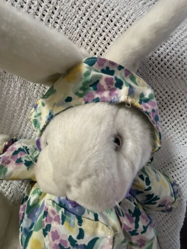 Sombrero de vestir America Wego de peluche conejo de 12" y cinta púrpura abrazar conejito E5020 - Imagen 2 de 6