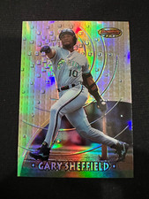 GARY SHEFFIELD Florida Marlins 1997 Bowman's Best Preview Refractor MLB #BBP9