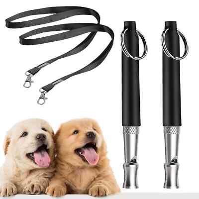 Dog Whistle Stop Barking Pet Training Ultrasonic Adjustable High