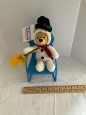 Winnie the Pooh snowman beanie plush with tag chair not included