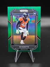 2022 Panini Prizm Football Rookie Green Prizm Nik Bonitto #398
