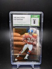 1995 Select Certified #126 RC Terrell Davis CSG 8 rookie card HOF Broncos