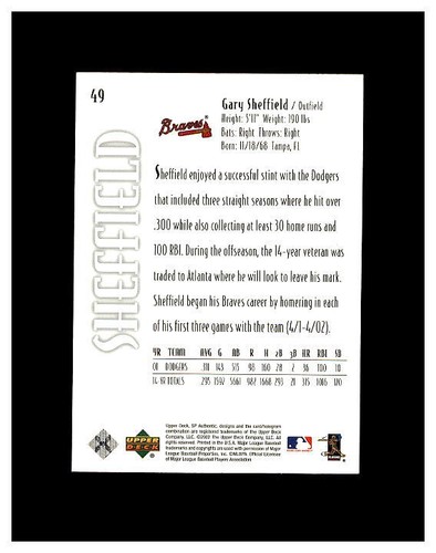 GARY SHEFFIELD YOU PICK SEE SCANS OF EVERY CARD 100,S OF JUST SHEFFIELD,S - Picture 405 of 435