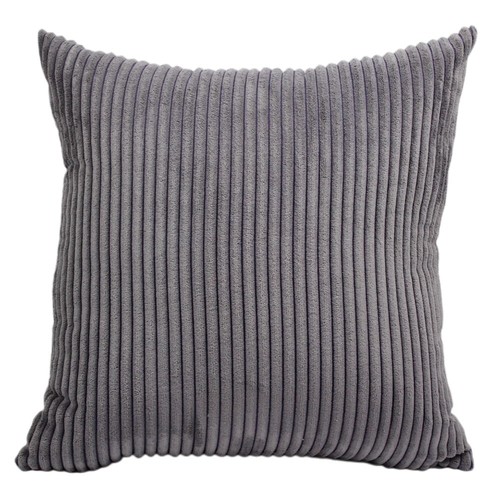 Solid Color Stripe Soft Corduroy Throw Pillow Case Sofa Car Square Cushion Cover - Picture 26 of 32