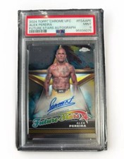 Alex Pereira AUTO PSA 9 2024 Topps Chrome UFC Future Stars Autograph #FSA-APE 