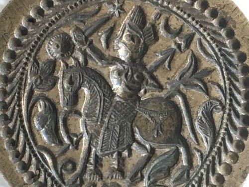 Vintage Old Rare Bronze Metal Hindu God Ramdev Jewelry Stamp/ Seal/ Die - Picture 2 of 10