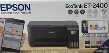 EPSON ECOTANK ET-2400 BLACK WIRELESS ALL-IN-ONE INKJET PRINTER, NEW IN BOX