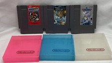 Lot of 3 Nintendo NES Games with Cases Top Gun Dash Galaxy Sky Shark Tested