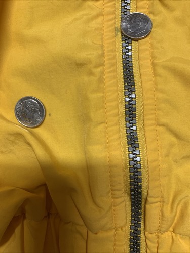 Gear Jacket Womens Size Medium Yellow Hooded Full Zip Lined Lighthouse Big Sable - Picture 5 of 12