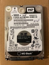 WD Black 2.5 WD5000LPLX-66ZNTT1 DCM:HBNT2BB  JUL2018 F/W:02.01A02-TestedWorking!