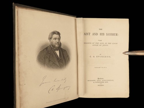 1882 Charles SPURGEON Saint and His Saviour Baptist Puritan Bible Devotional - Picture 4 of 19