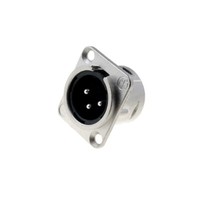 NC3MD-L-1 Buchse Xlr MäNnlich Pin: 3 LöTen Silber 16A 2,5Mm2 Neutrik