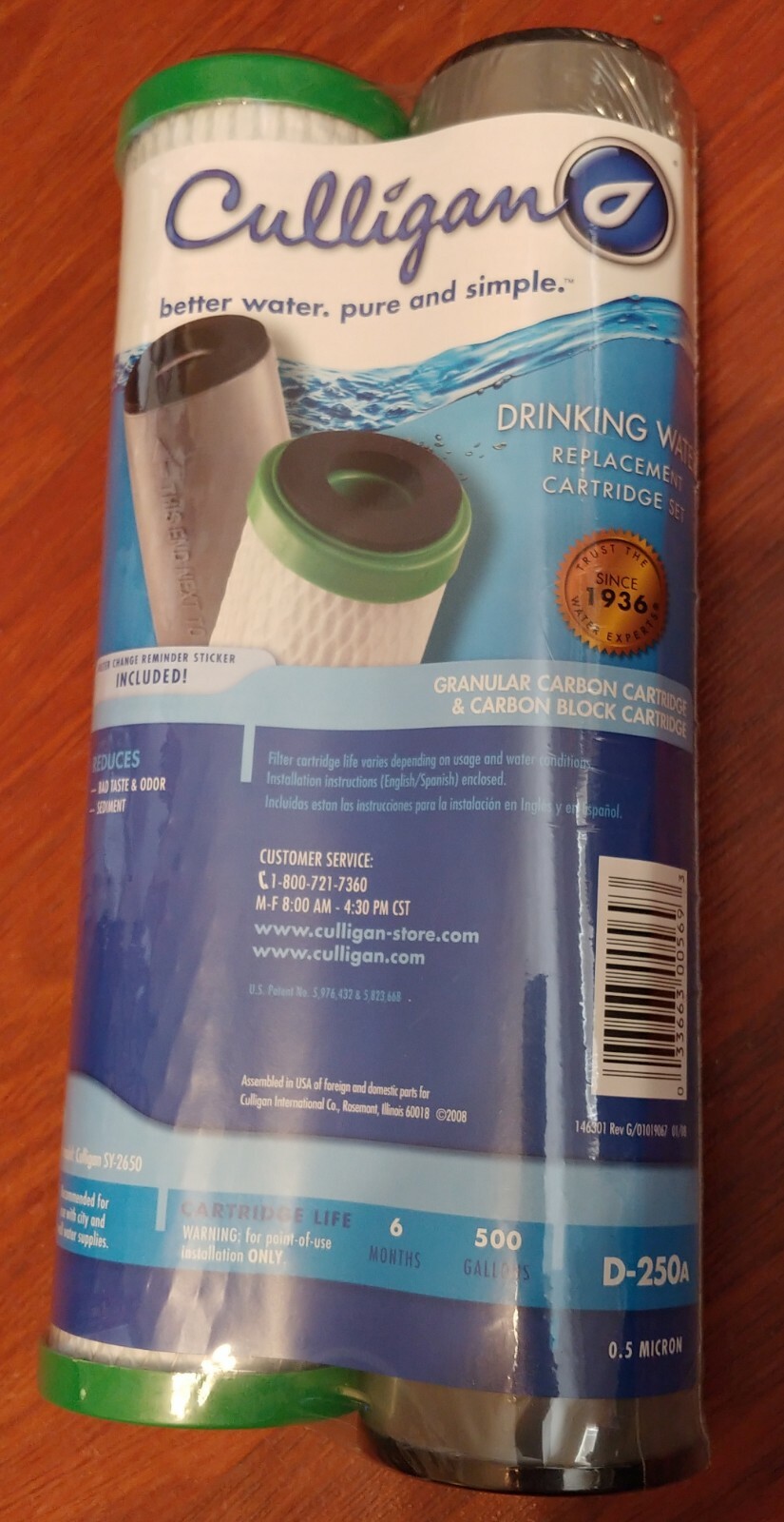 Culligan D-250A Cartouche Set