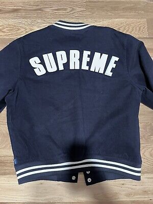 Supreme x New Era x MLB Varsity Jacket Navy SS20 Medium Missprint