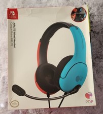 PDP LVL40 Blue/Red Over the Ear Wired Gaming Headset - Nintendo Switch FAST SHIP