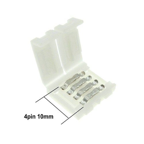 LED Strip Connectors 2pin 8mm / 2pin 10mm / 4pin 10mm / 5pin 12mm Free Welding - Picture 5 of 7