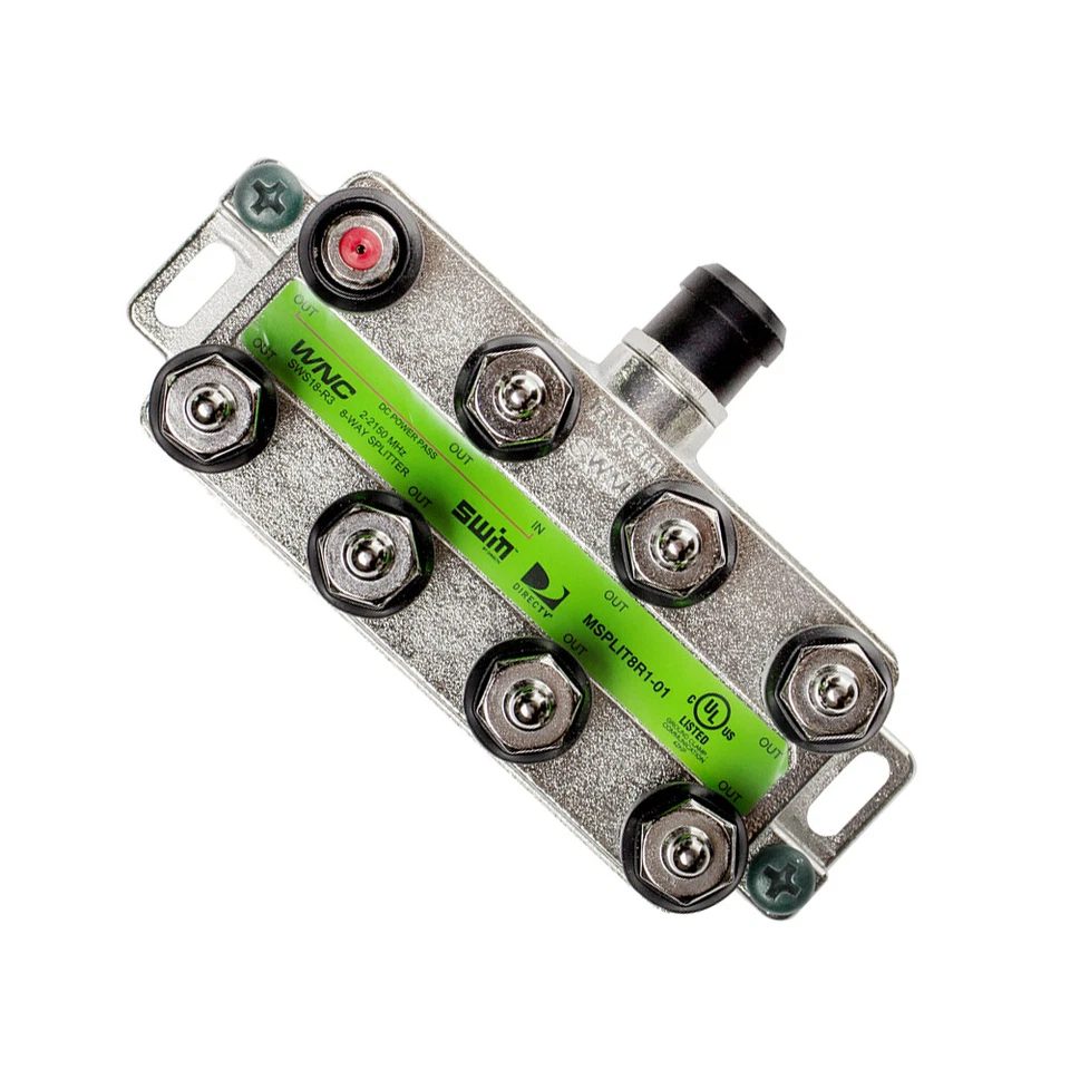 DirecTV AT&T 8 Way SWM Power Passing Splitter - Image 2 of 4