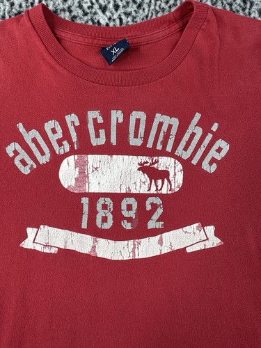 Vintage Abercrombie & Fitch 1982 Mens Size XL 100% Cotton Red - Picture 7 of 11