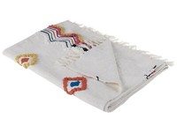 Deko Decke Baumwolle Beige/Mehfarbig Mit Quasten Abstrakt 130X180 Cm Morena