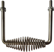 6" Stainless Spring Handle 5" Wide Overall with 1/2" Steel Rod for BBQ Pits