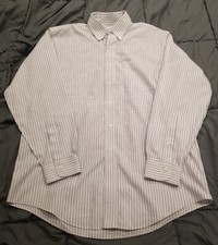 Brooks Brothers 346 Shirt Mens 16 4/5 Button Down Striped Long Sleeve