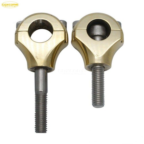 1" HandleBar Bar Mount Clamps Risers 1.5'' Rising For Harley Dyna Electra Glide - Picture 6 of 9
