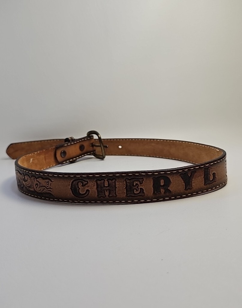 Wright Hand Tooled Belt - Cheryl - Size 30 - Great Condition