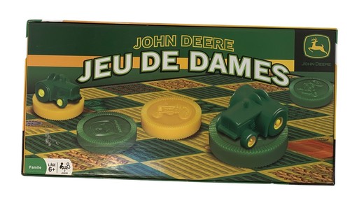 John Deere Checkers Game Tractor Board Game Open Box Excellent Condition - Picture 3 of 6