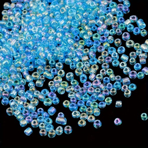 20 color 2mm Cezch 1000pcs Clear AB Colorful Glass Beads Loose Seedbeads for diy - Picture 21 of 31