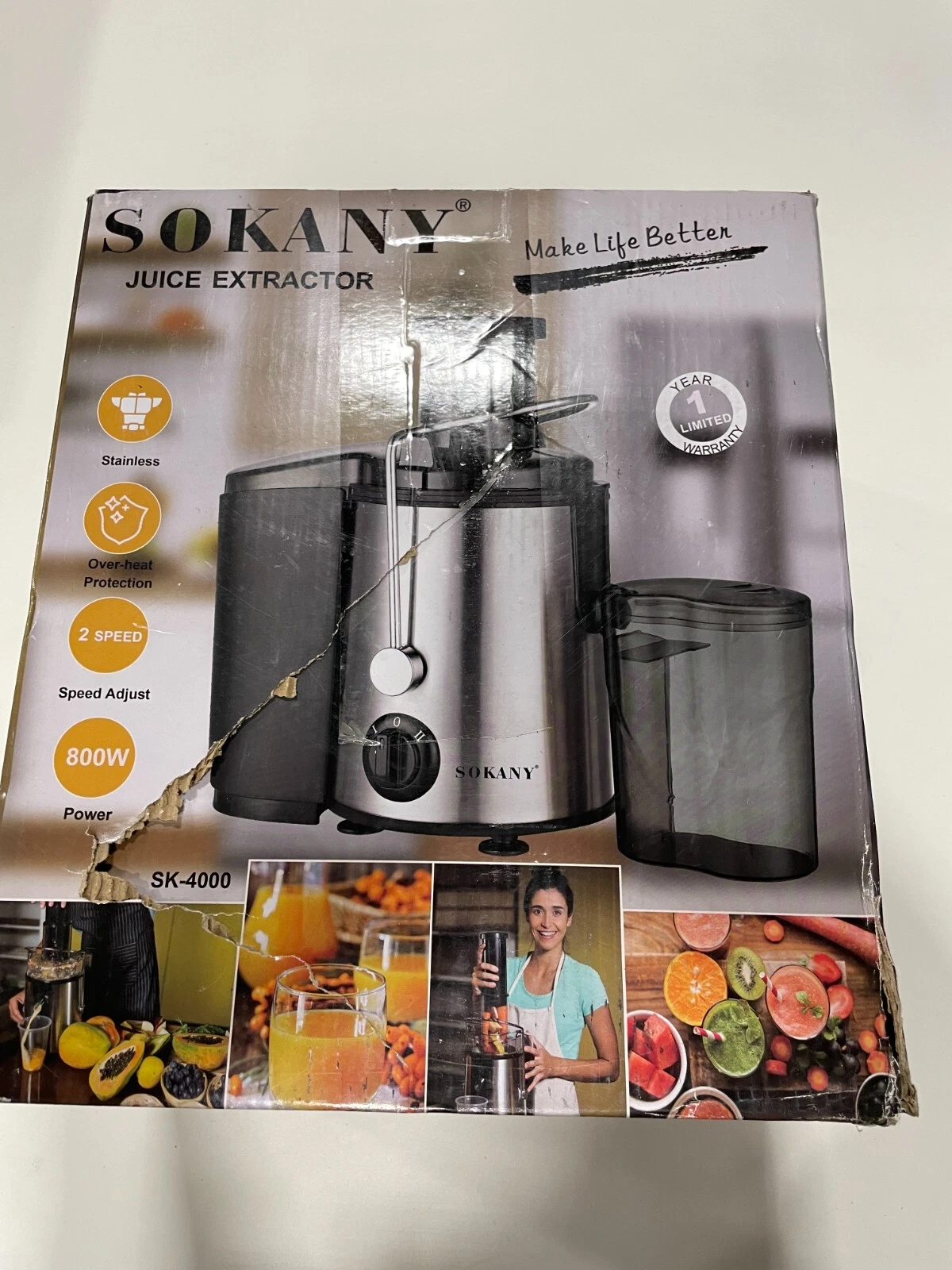 Electric Centrifugal Juicer Fruit Vegetable Juice Extractor Citrus